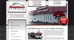 Desktop Screenshot of hughesautobodystl.com